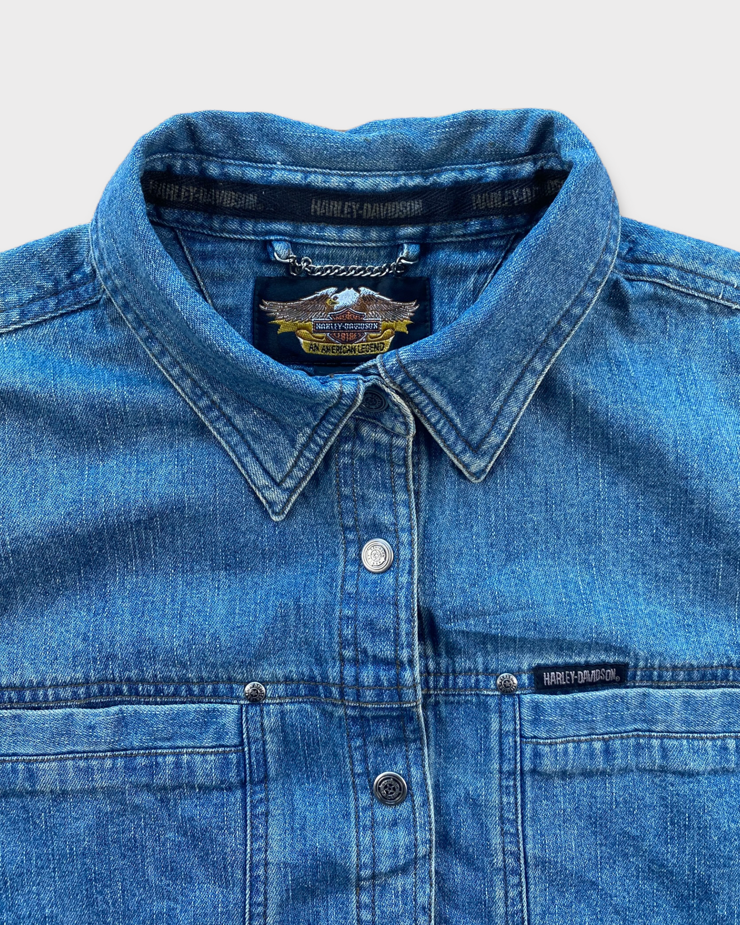 Denim Harley Davidson Button Down