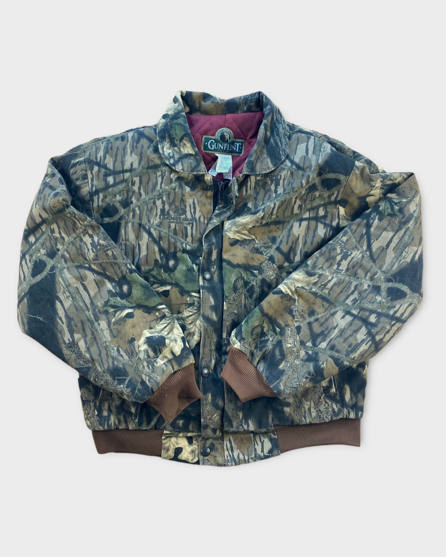 Vintage Gunflint Mossy Oak Lined Bomber