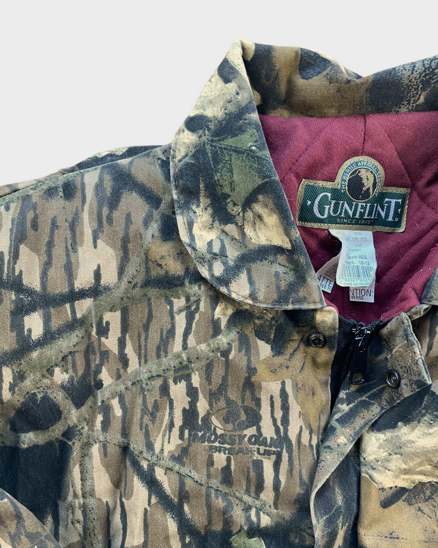 Vintage Gunflint Mossy Oak Lined Bomber
