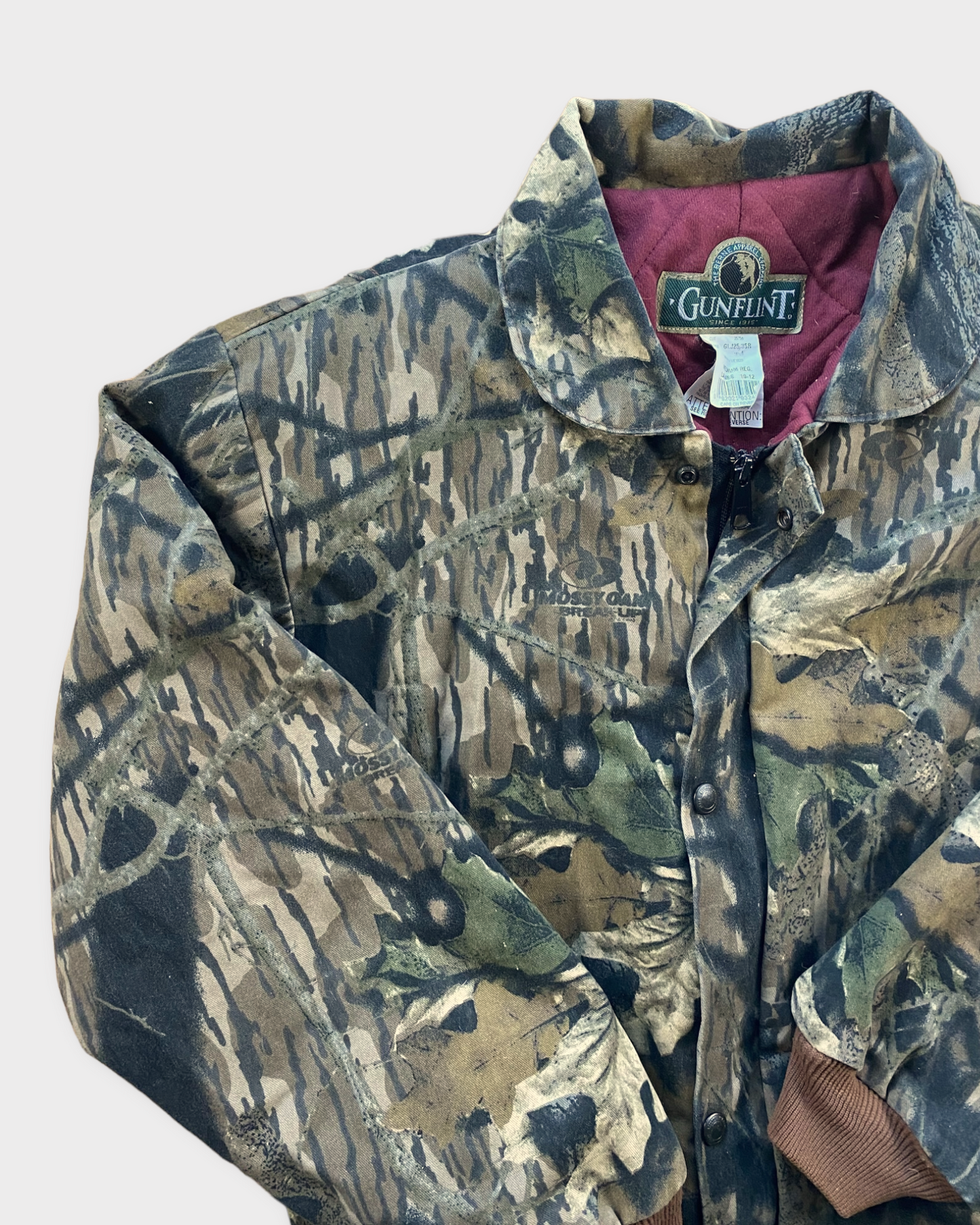 Vintage Gunflint Mossy Oak Lined Bomber
